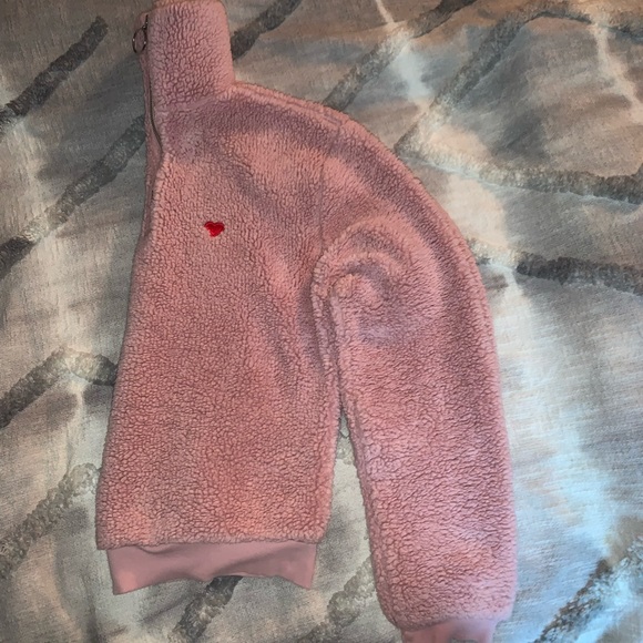 TopShot pink plush pullover GIRLS 6 - Picture 8 of 10